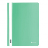 Скоросшиватель пластиковый А4, 180мкм, бирюзовый, BRAUBERG, 228675