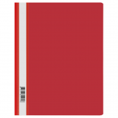 Скоросшиватель пластиковый А4, 120мкм, красный, СТАММ, 355666