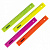 Линейка 20см Пифагор, пластик, непрозрачный неон, ассорти, 210604