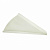 Тарелка картонная треугольник под пиццу белая