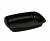 Ланч-бокс СпК-230, 1-секция, 700мл, ДНО, 50шт/упак, ЧЕРНЫЙ пластик