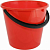 Ведро  5л пластик, красное, Пл /20/	