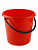 Ведро  5л пластик, красное